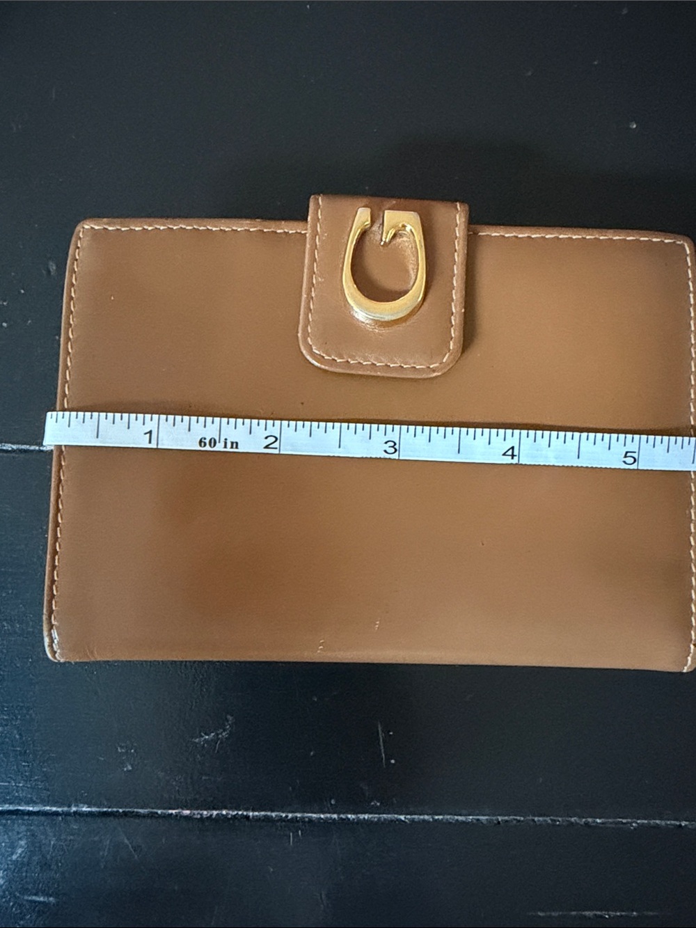 Gucci Authentic Tan Leather Bifold Wallet with Kisslock - Picture 14 of 14